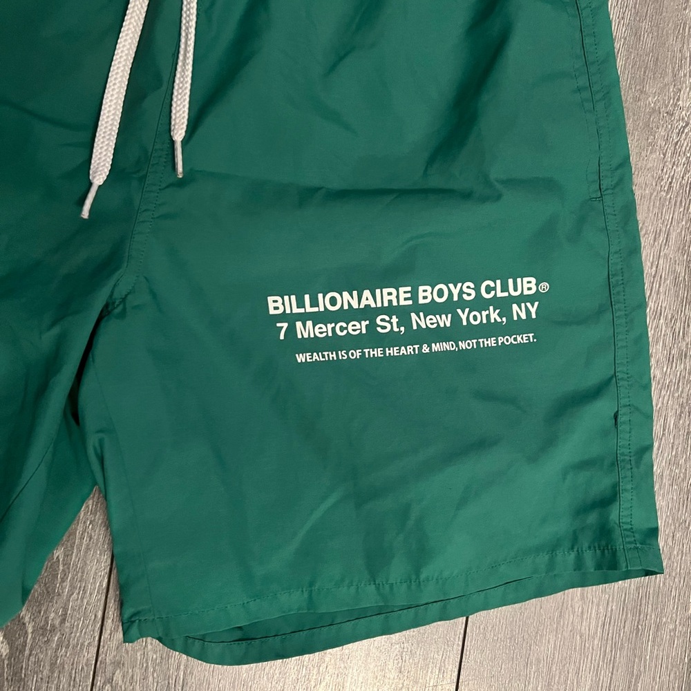Billionaire Boys Club Emerald Green Swim Trunks - Picture 2 of 5